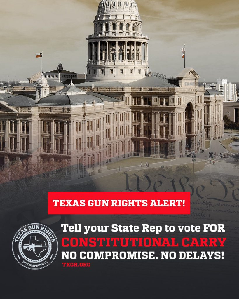 TXGR Gun Rights Alert CC Vote